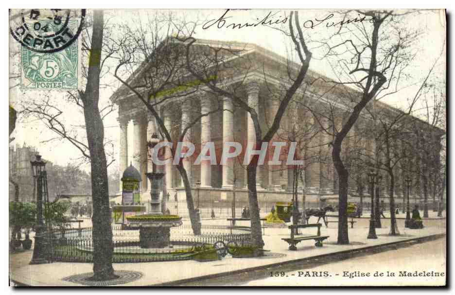 CPA Paris Eglise de la Madeleine