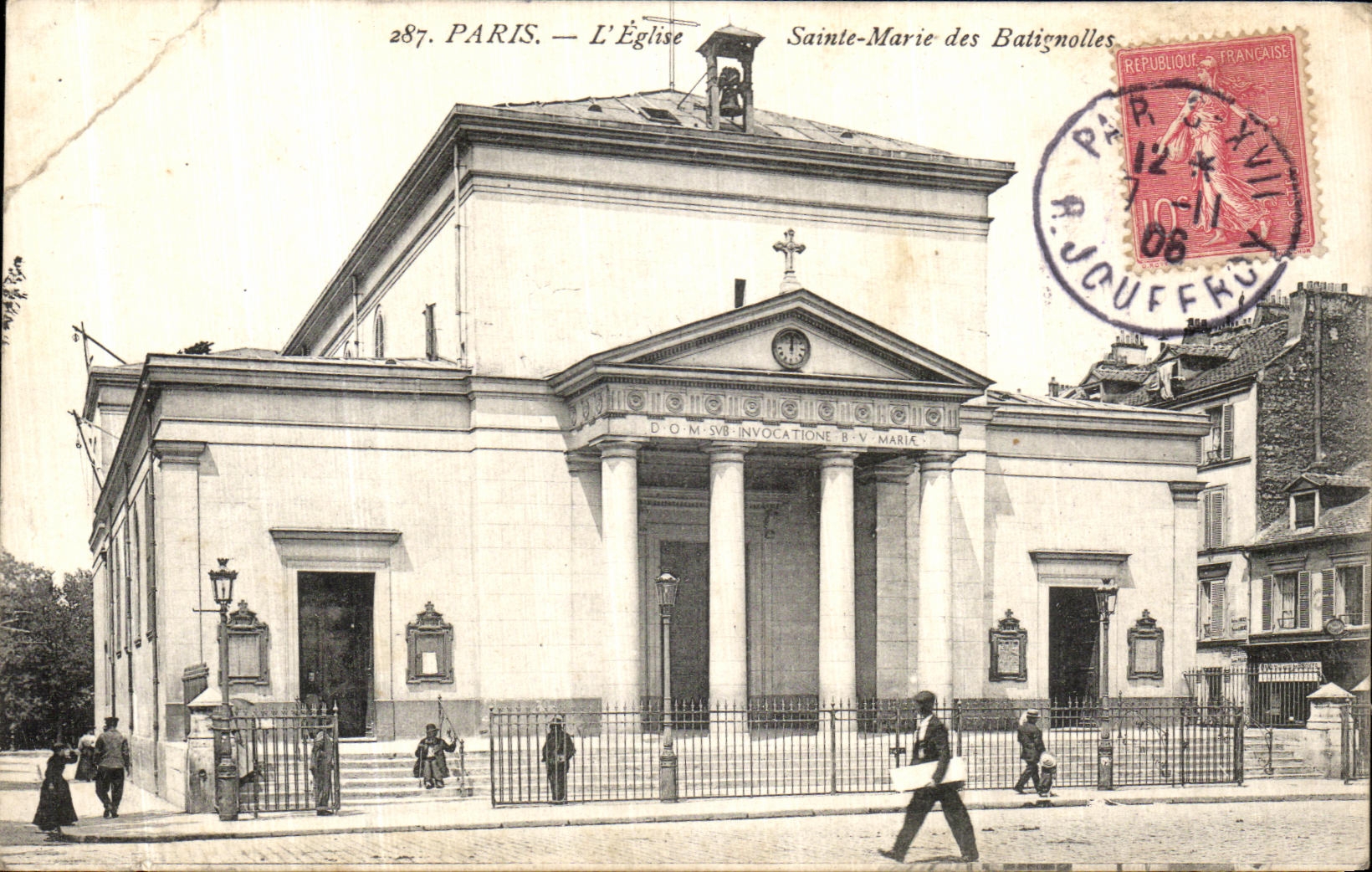 CPA Paris L Eglise Sainte Marie des Batignolles