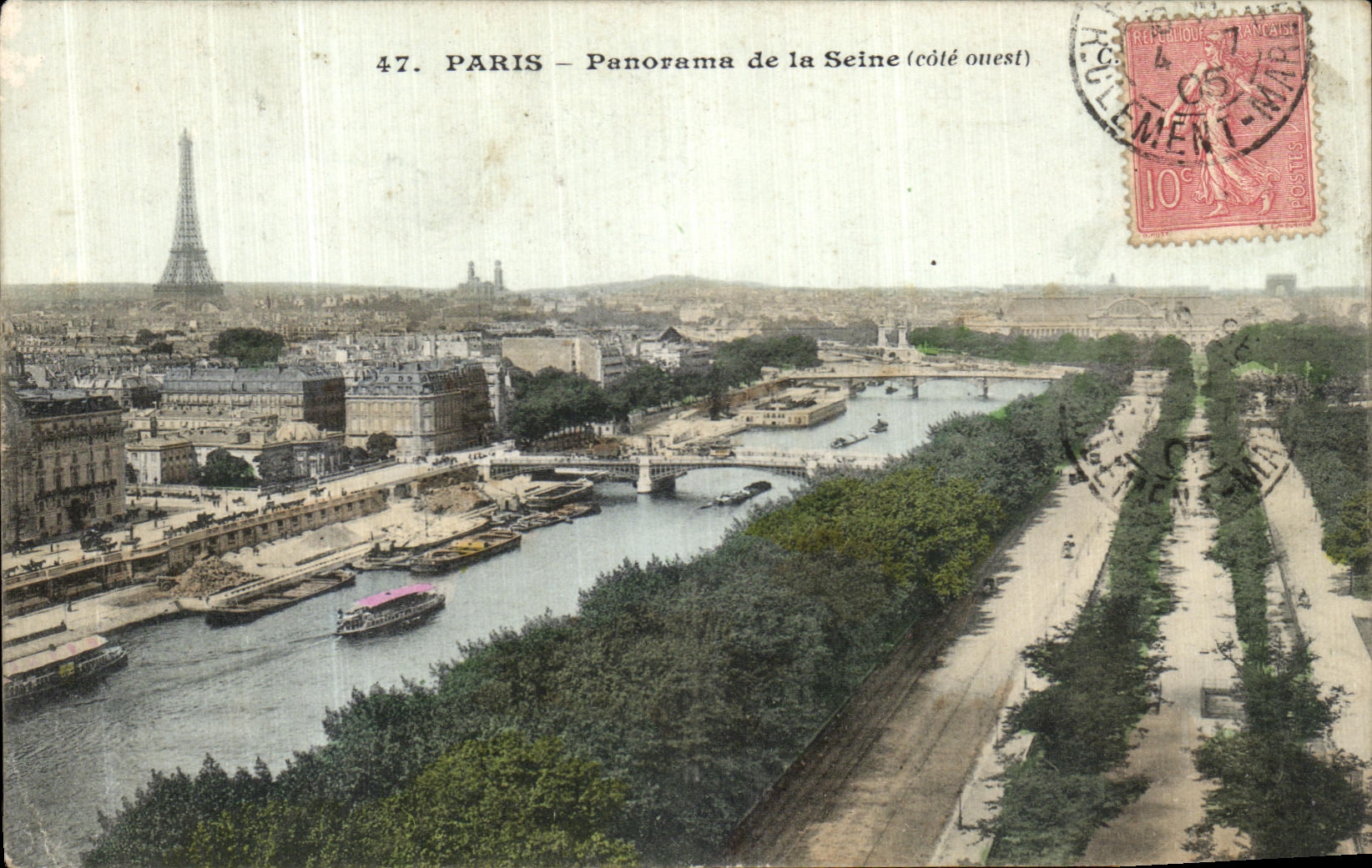 CPA Paris Panorama de La Seine 