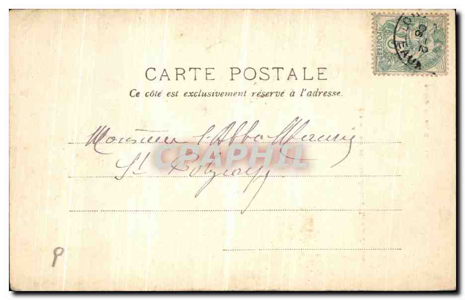 Vue du Col d'Ornon — De la Mufe au Bourg-d'Oisans — Papeterie des Alpes Eug. Robert, Grenoble — Verso