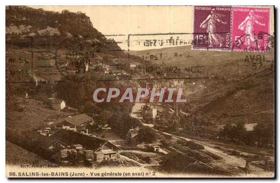 CPA Salins Les Bains Vue Generale