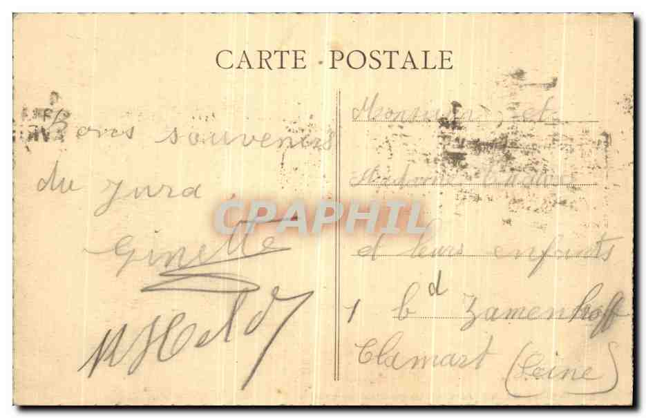 CPA Salins Les Bains Vue Generale — Rückseite