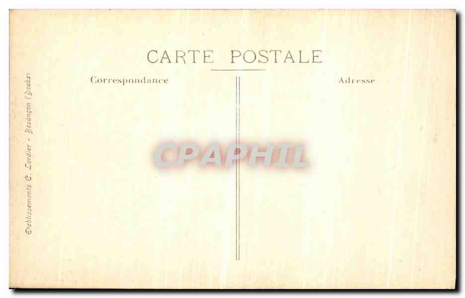 CPA Poligny Au Fond de La Culee de Vaux  — Rückseite