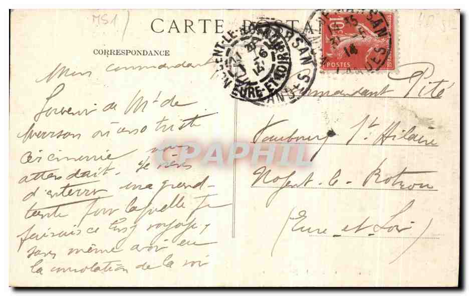 CPA Mont de Marsan Le Cercle Militaire Et Le Musee Militaria — Rückseite