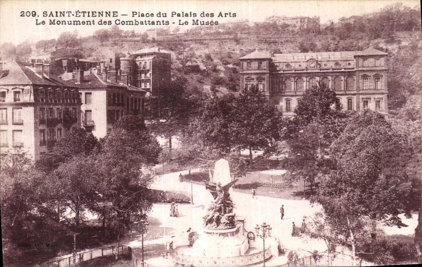 SAINT-ÉTIENNE — Place du Palais des Arts — Denkmal der Soldaten — Das Museum — Verleger M. Ma