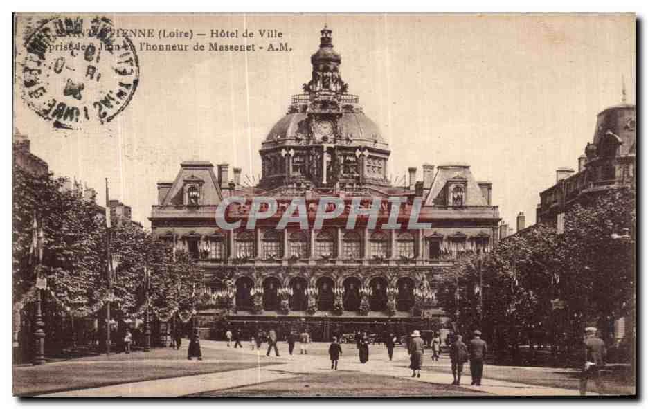 CPA Sainte Etienne Hotel de Ville 