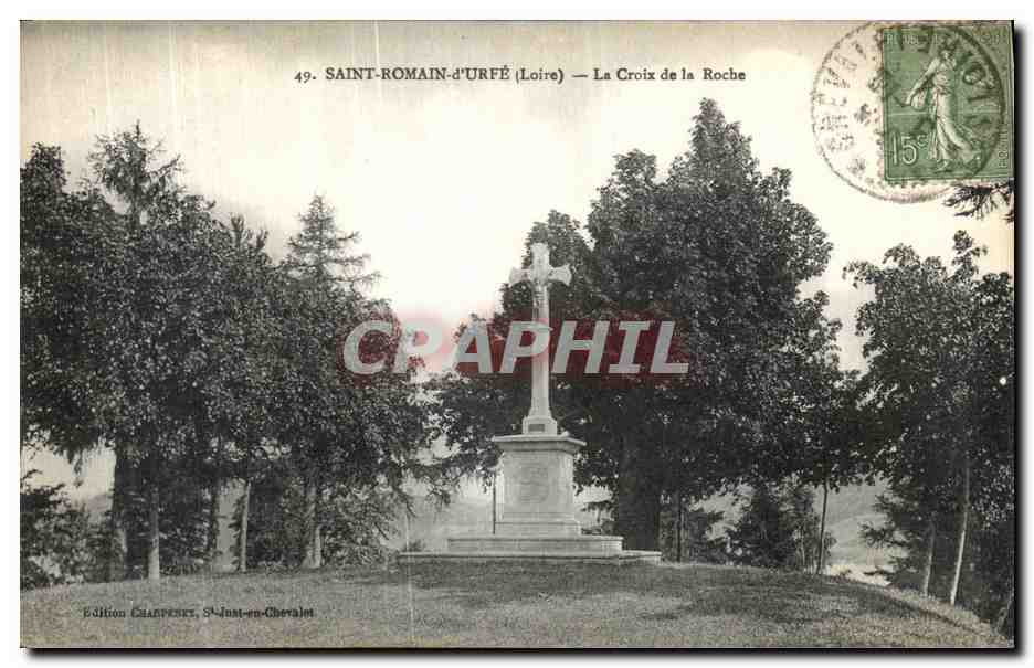 CPA Saint Romain d Urfe La Croix de la Roche 