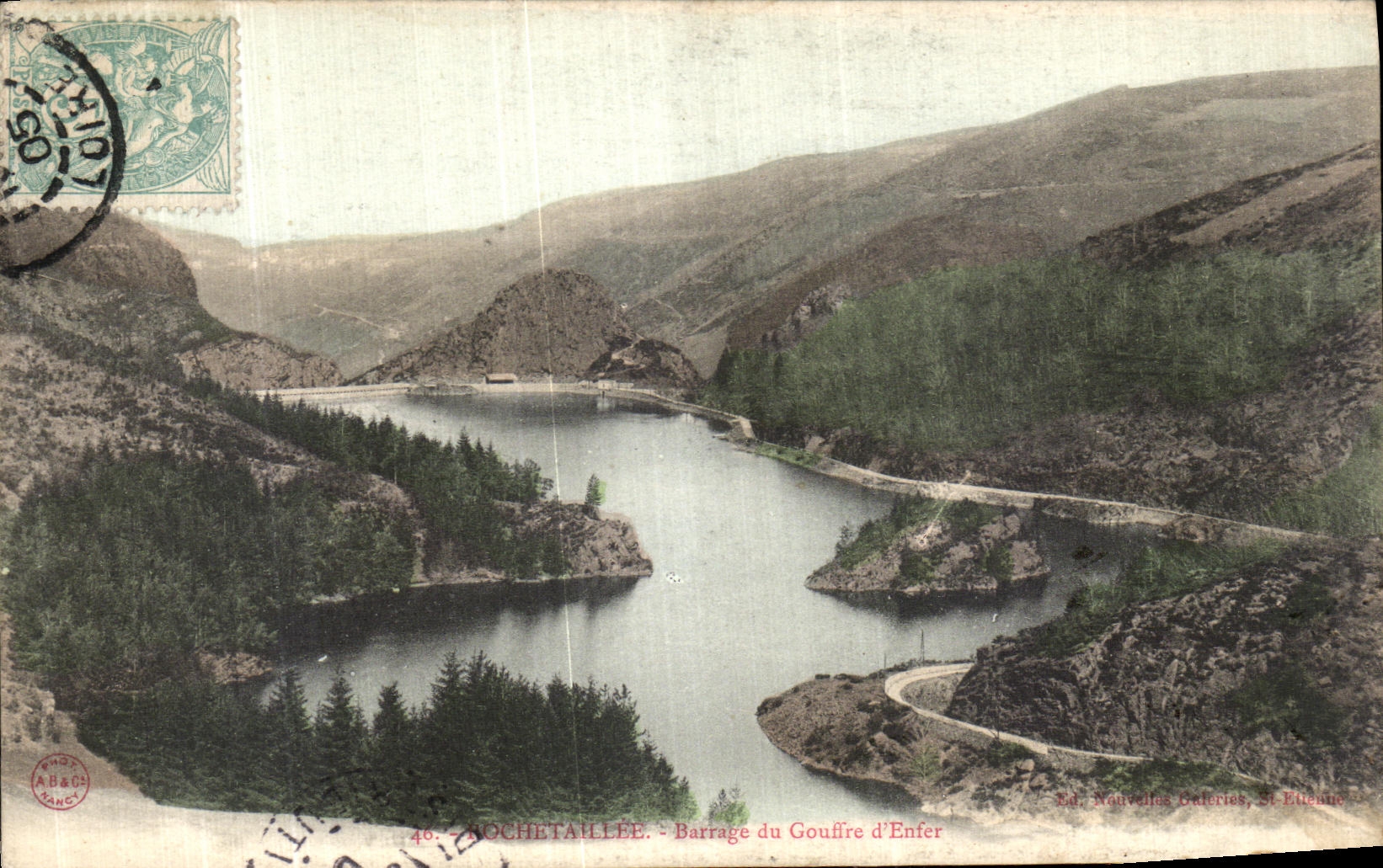 CPA Rochetaillee Barrage du Gouffire d Enfer 