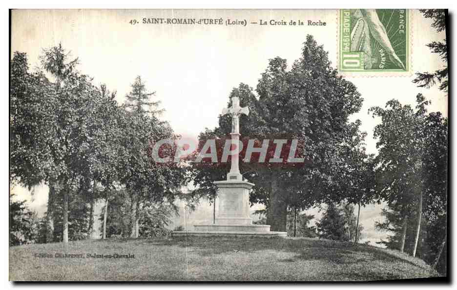 CPA Sainte Romain d Urfe La Croix de la Roche 