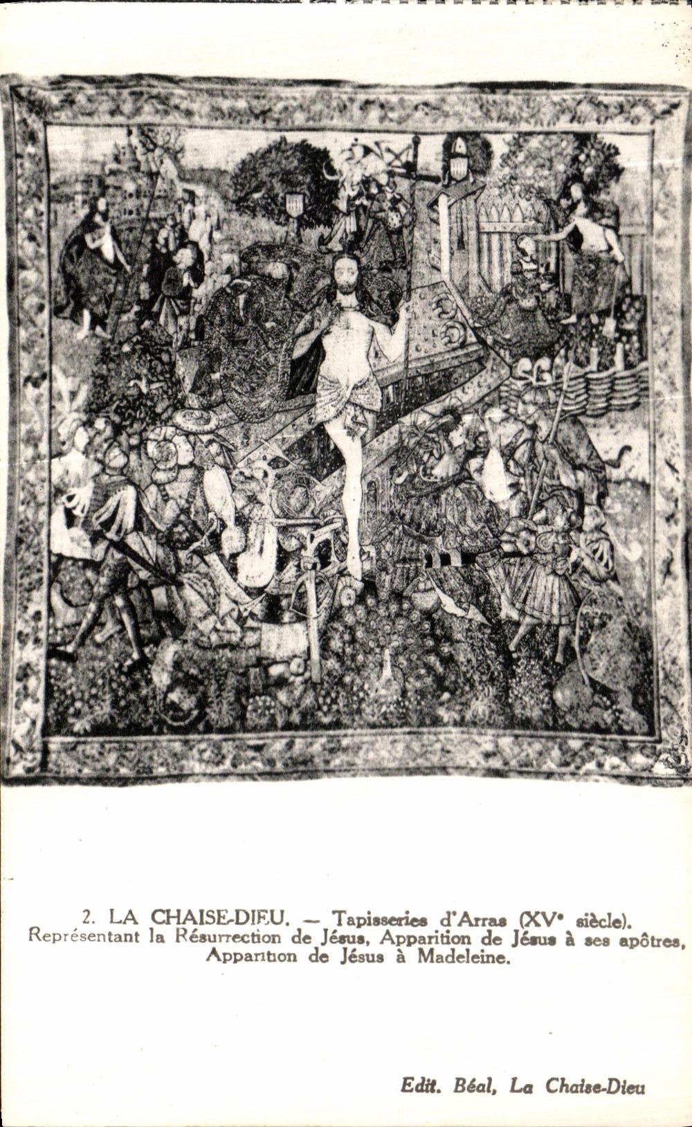 La Chaise-Dieu — Tapisseries d'Arras (XVe siècle) — Edit. Béal, La Chaise-Dieu