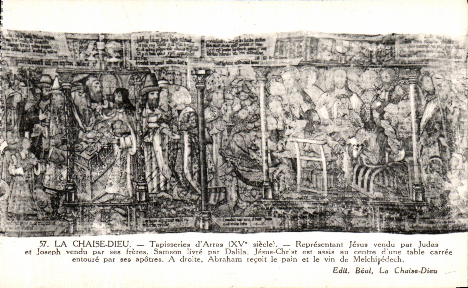 CPA La Chaise Dieu Tapisseries d Arras Jesus vendu par Judas