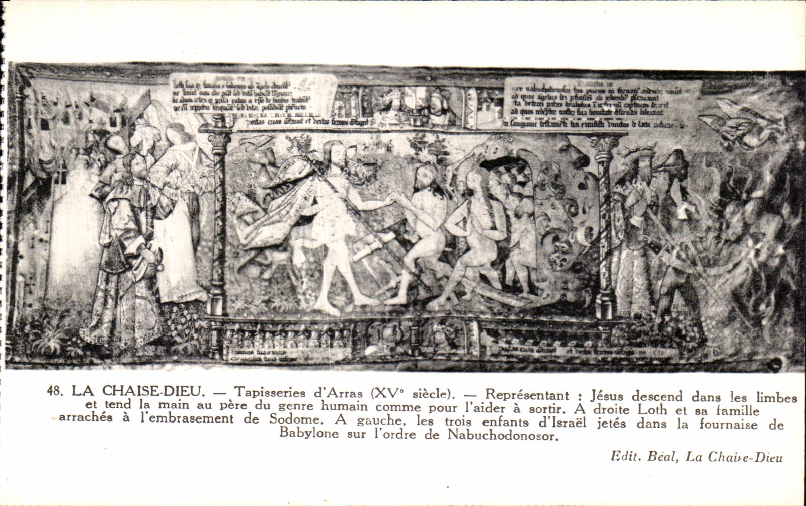 CPA La Chaise Dieu Tapisseries d Arras Jesus descend dans les limbes