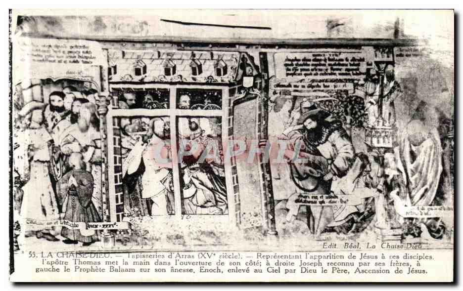 CPA La Chaise Dieu Tapisseries d Arras Apparition de Jesus a ses disciples