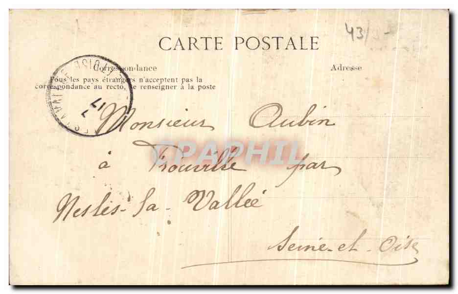 CPA Yssingeaux Route De Tence Vallee de la Siaulme Carrieres des tanneries Sc d Eyme — Rückseite