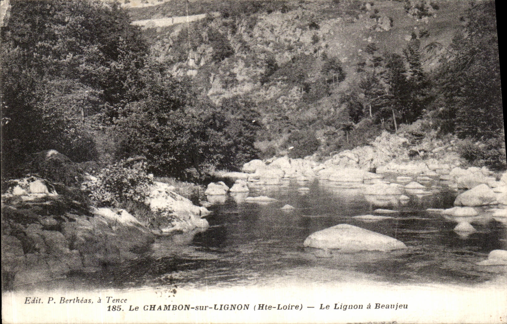 CPA Le Chambon Sur Lignon Le Lignon a Beaujeu 