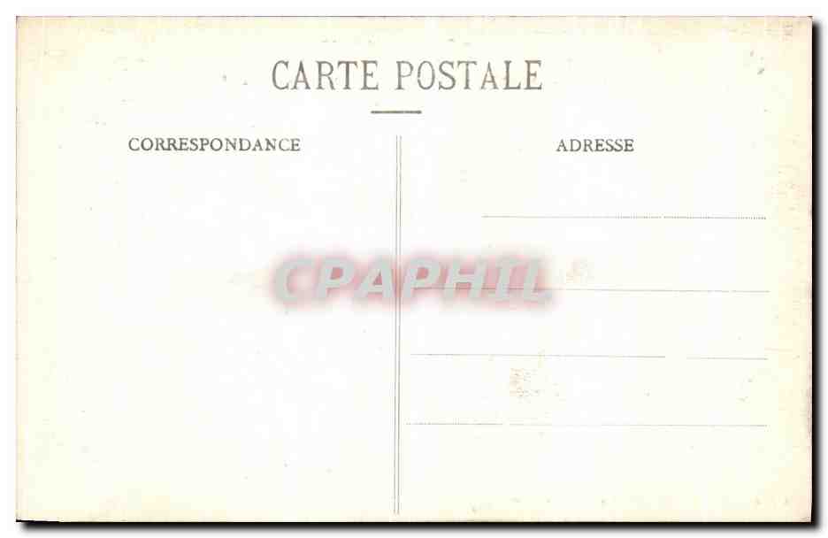 CPA Grande Guerre Bataille de La Marne Huiron Pres Vitry le Francois Les Ruines de l Eglise Militaria — Verso