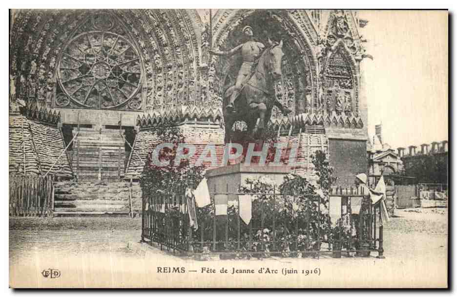 Reims — Fête de Jeanne d'Arc (juin 1916) — Éditeur F.P.D.
