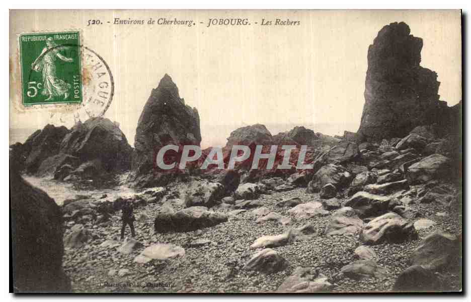 Environs de Cherbourg - JOBOURG - Les Rochers — CPAPHIL
