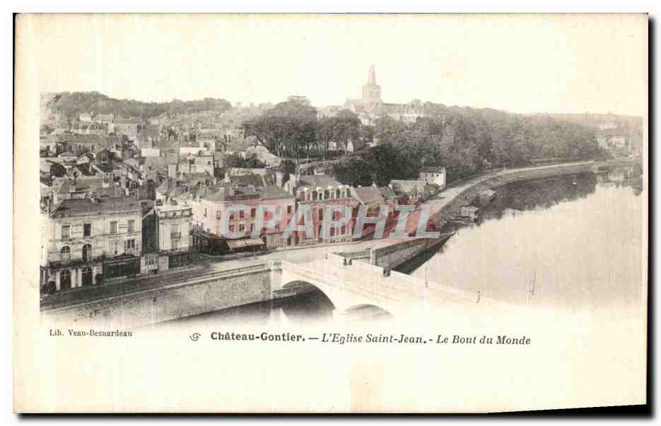 CPA Chateau Gontier L Eglise Saint Jean Le Bout du Monde 