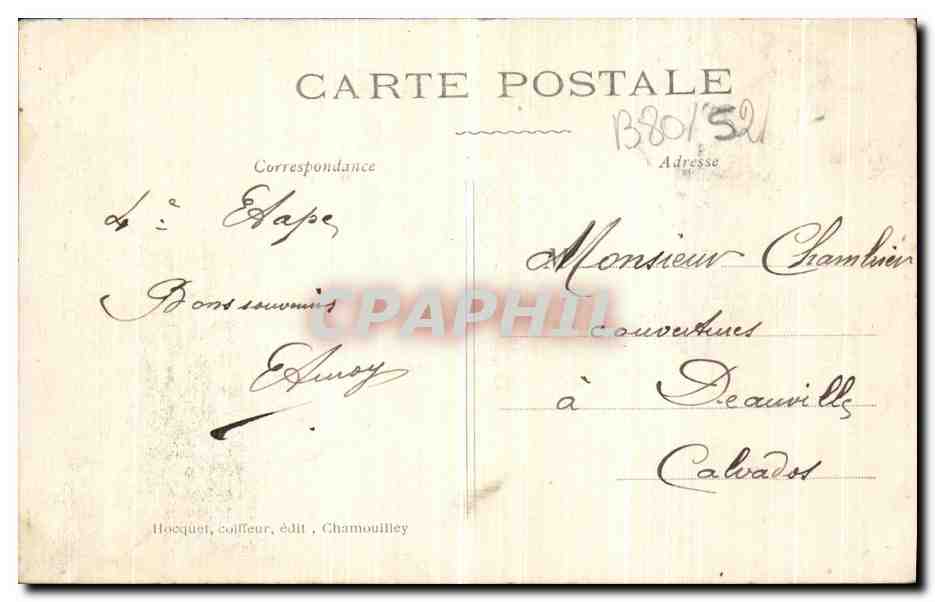 CPA Roches Sur Marne Les Ruines du Chateau  — Rückseite