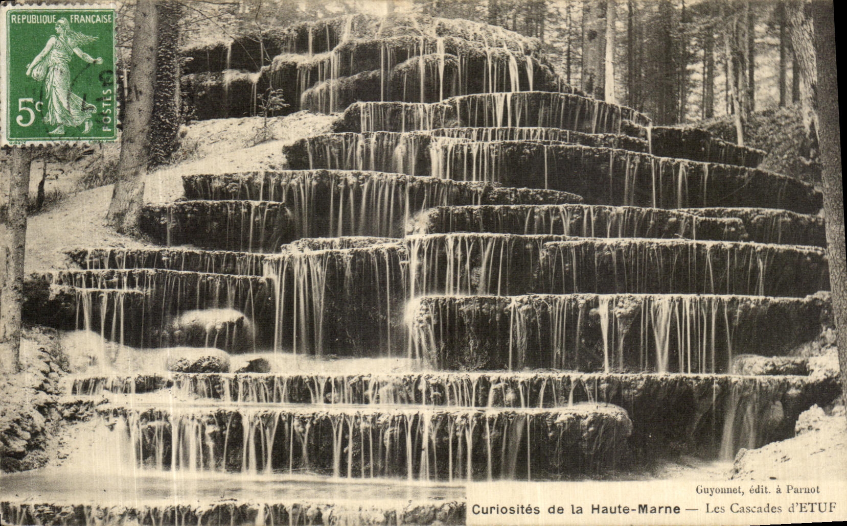 CPA Curiosities de La Haute Marne Les Cascade d Etuf 