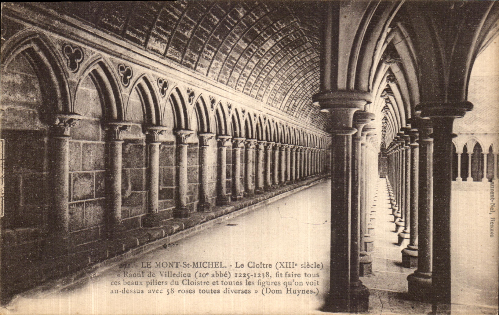 Mont Saint-Michel - Der Cloister (13. Jahrhundert) — Verleger: Veuve-Nel, Reuses