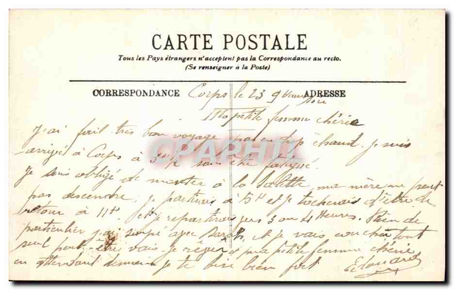 Dauphiné — Les Grands Goulets — LL. — Verso