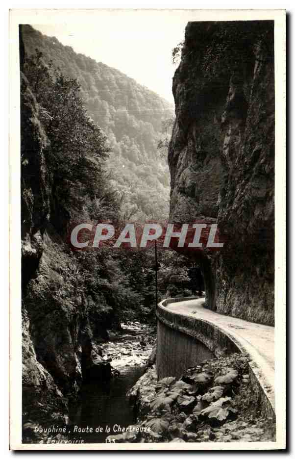 Douphine. Route de la Chartreuse à Eourvoirie — Photographie Oddoux - Grenoble
