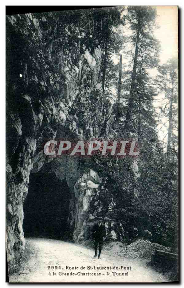 Route de St-Laurent-du-Pont à la Grande-Chartreuse — Tunnel — Photographie Grimal, Rumembéry