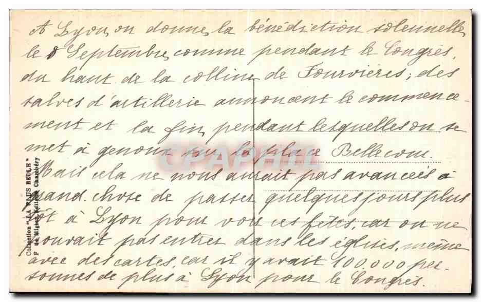 CPA Le Dome de Chasseforet et La Dent arrachee Vus d Entree Deux Eaux  — Rückseite