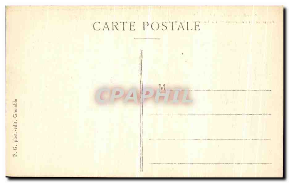 CPA Environs de Grenoble Route de St Pancrasse La Vallee de l Isere  — Rückseite