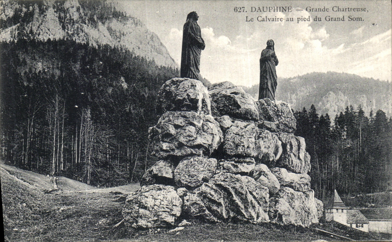 Le Calvaire au pied du Grand Som — Grande Chartreuse, Dauphiné — P. Gaude, phot-édit, Grenoble.