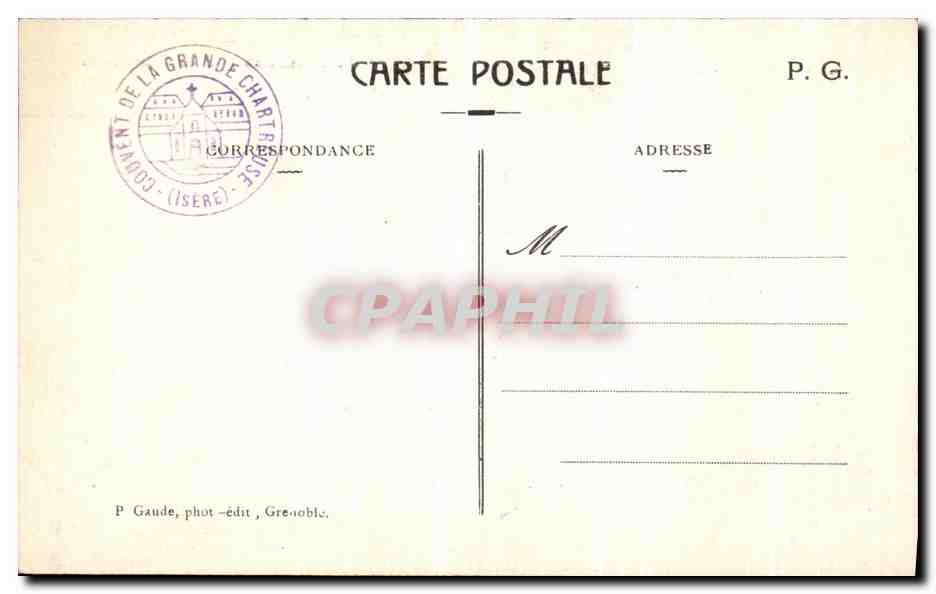 Le Calvaire au pied du Grand Som — Grande Chartreuse, Dauphiné — P. Gaude, phot-édit, Grenoble. — Reverso