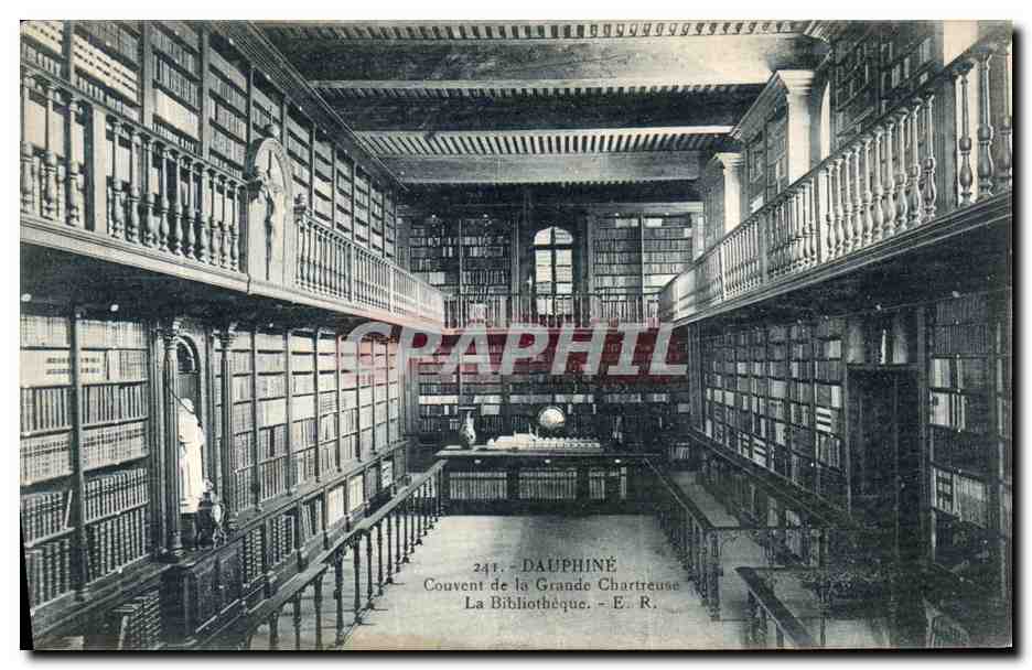 Bibliothèque du Couvent de la Grande Chartreuse — Dauphiné — E. R. n°245