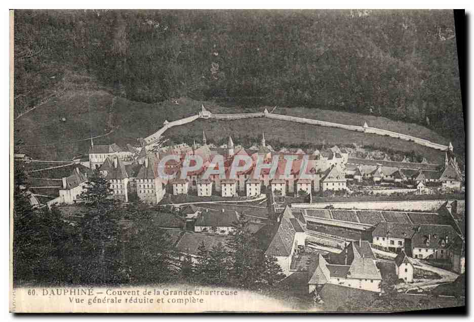Dauphiné — Couvent de la Grande Chartreuse — Vue générale réduite et complète
