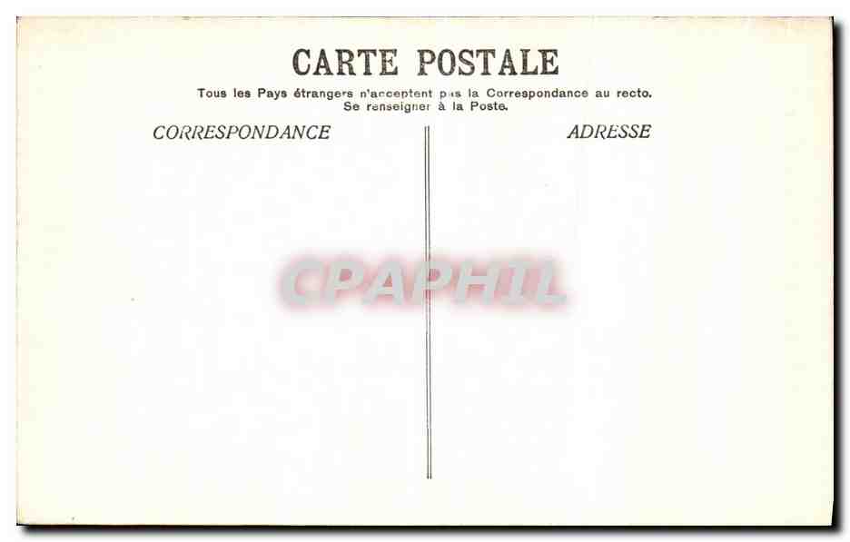 CPA Environs de St Marcellin L Aslle Departemental du Perron — Rückseite