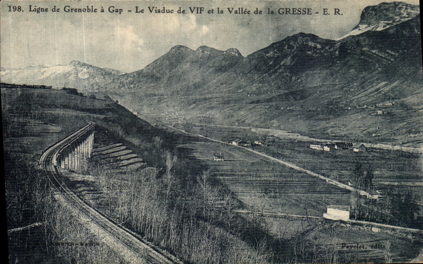 CPA Ligne de Grenoble a Gap Le Viadue de Vif et la Gresse