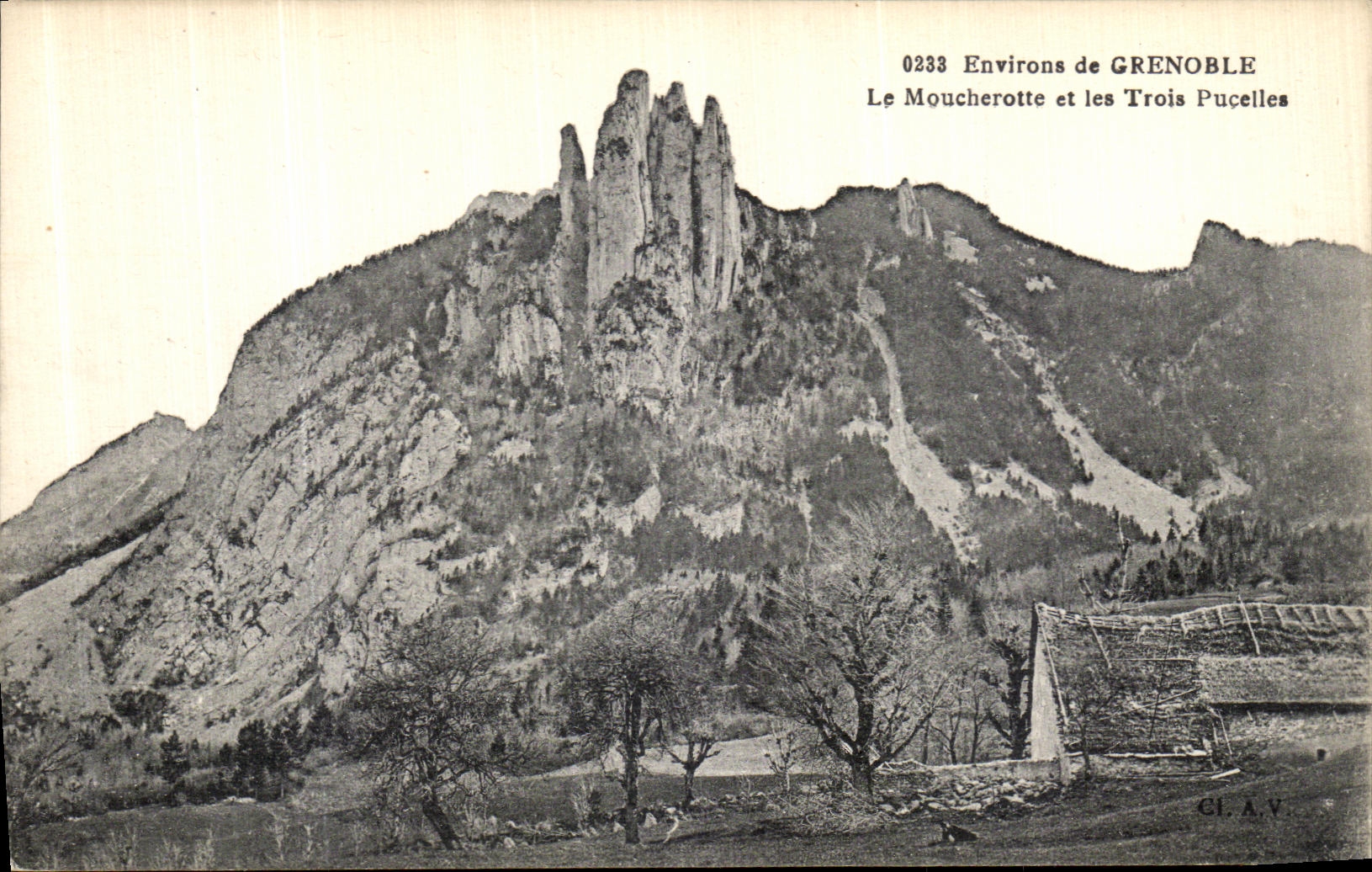CPA Grenoble Le Moucherotte et les Trois pucelles