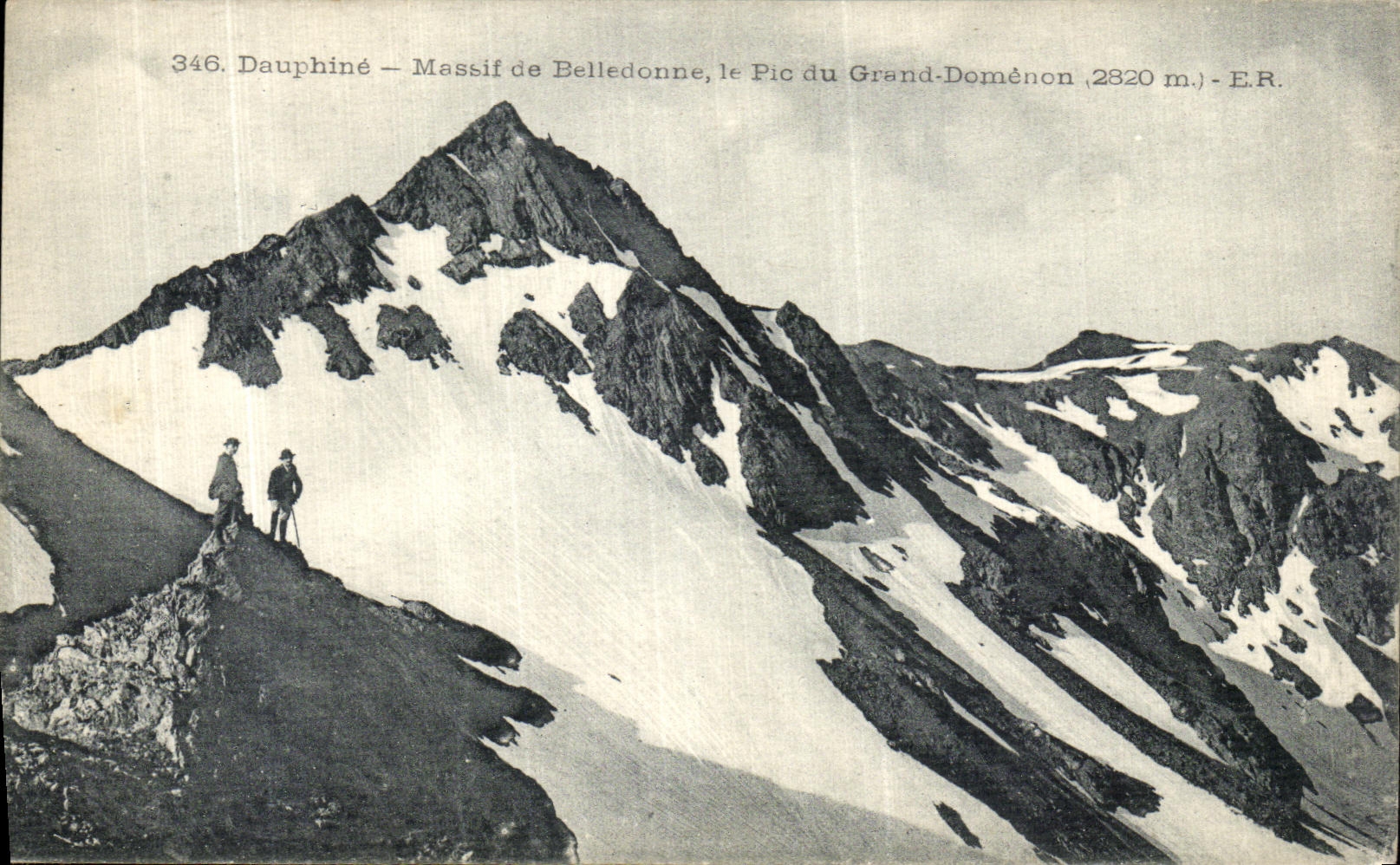 Dauphiné — Massif de Belledonne, le Pic du Grand-Domènon (2320 m.) — E.R.