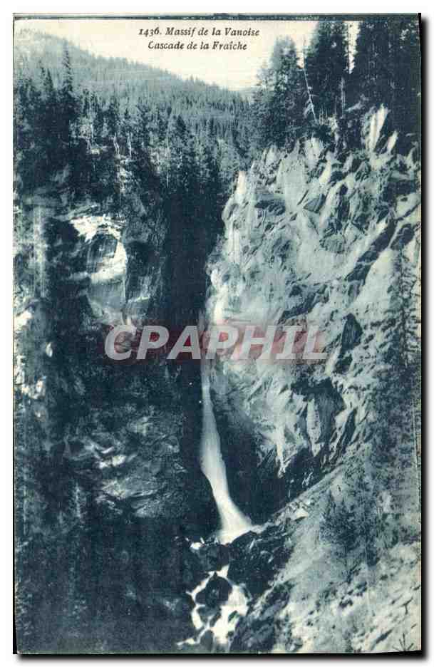 Massif de la Vanoise — Cascade de la Fraiche — Collection 'LA PLUS BELLE' P. de Migeon, Éditeur Chambery