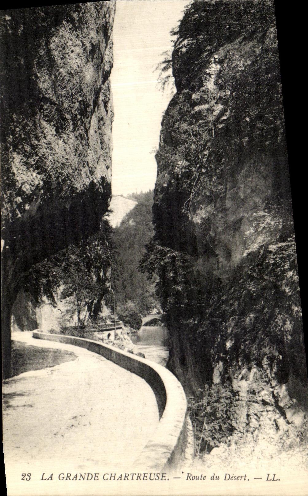 La Grande Chartreuse — Route du Désert — LL. — n°23 - Recto