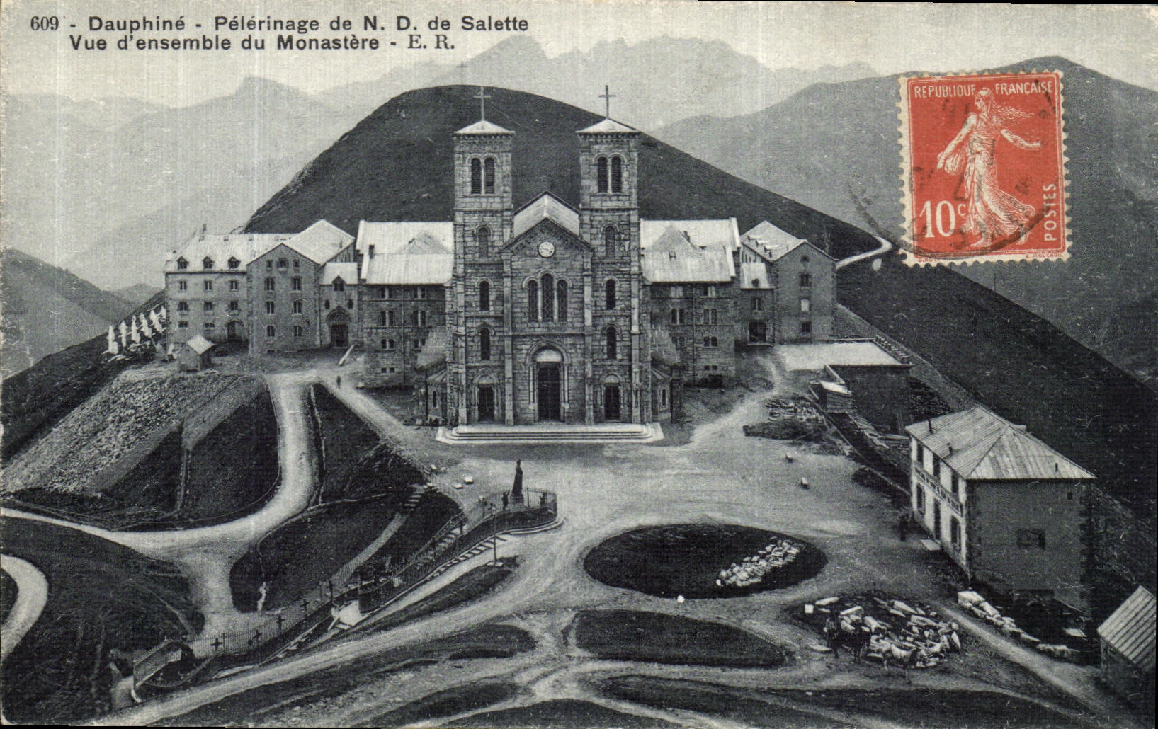 Dauphiné - Pilgerung der N.D. de Salette - Übersicht des Klosters - E.R. - n°609