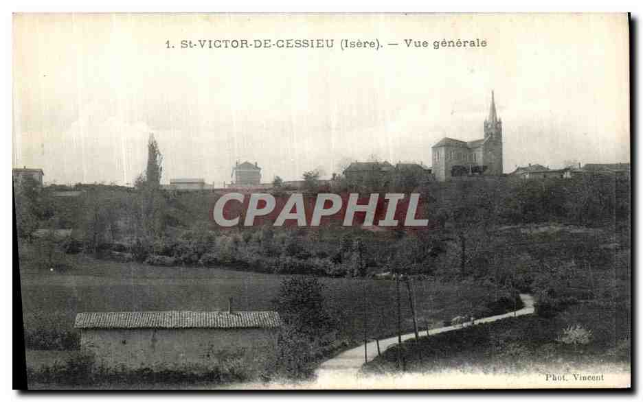 CPA St Victor de Cessieu Vue generale
