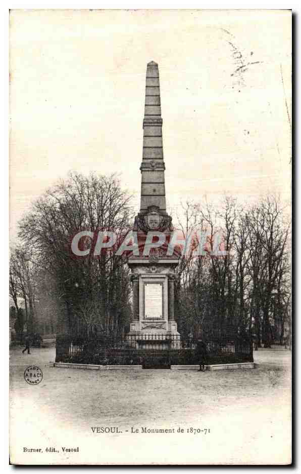 CPA Vesoul Le Monument de 1870 1871 Militaria