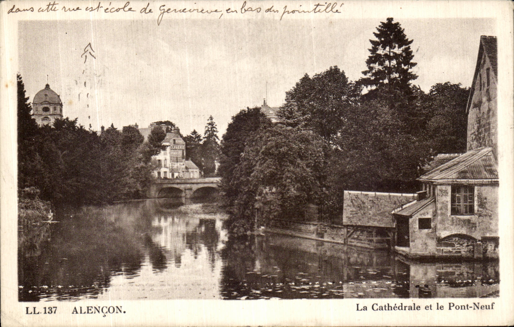 CPA Alencon La Cathedrale et le Pont Neuf