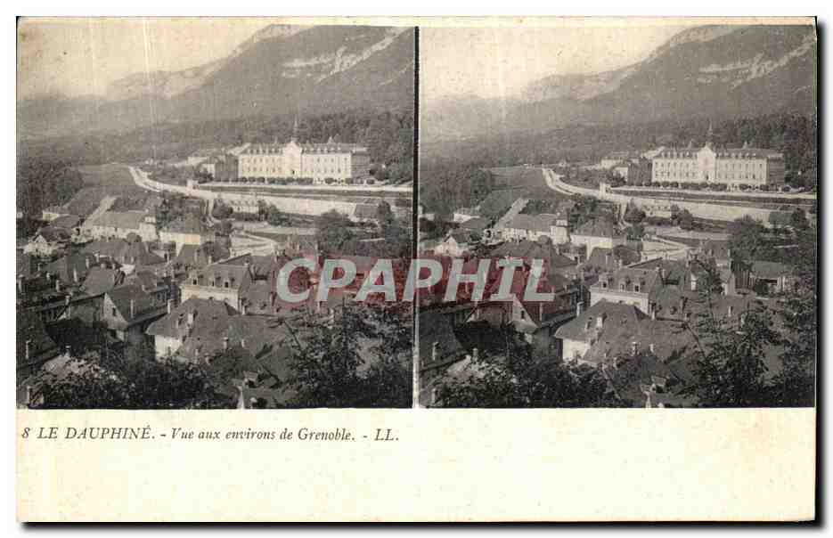 Vue aux environs de Grenoble — LE DAUPHINÉ — LL. n°8