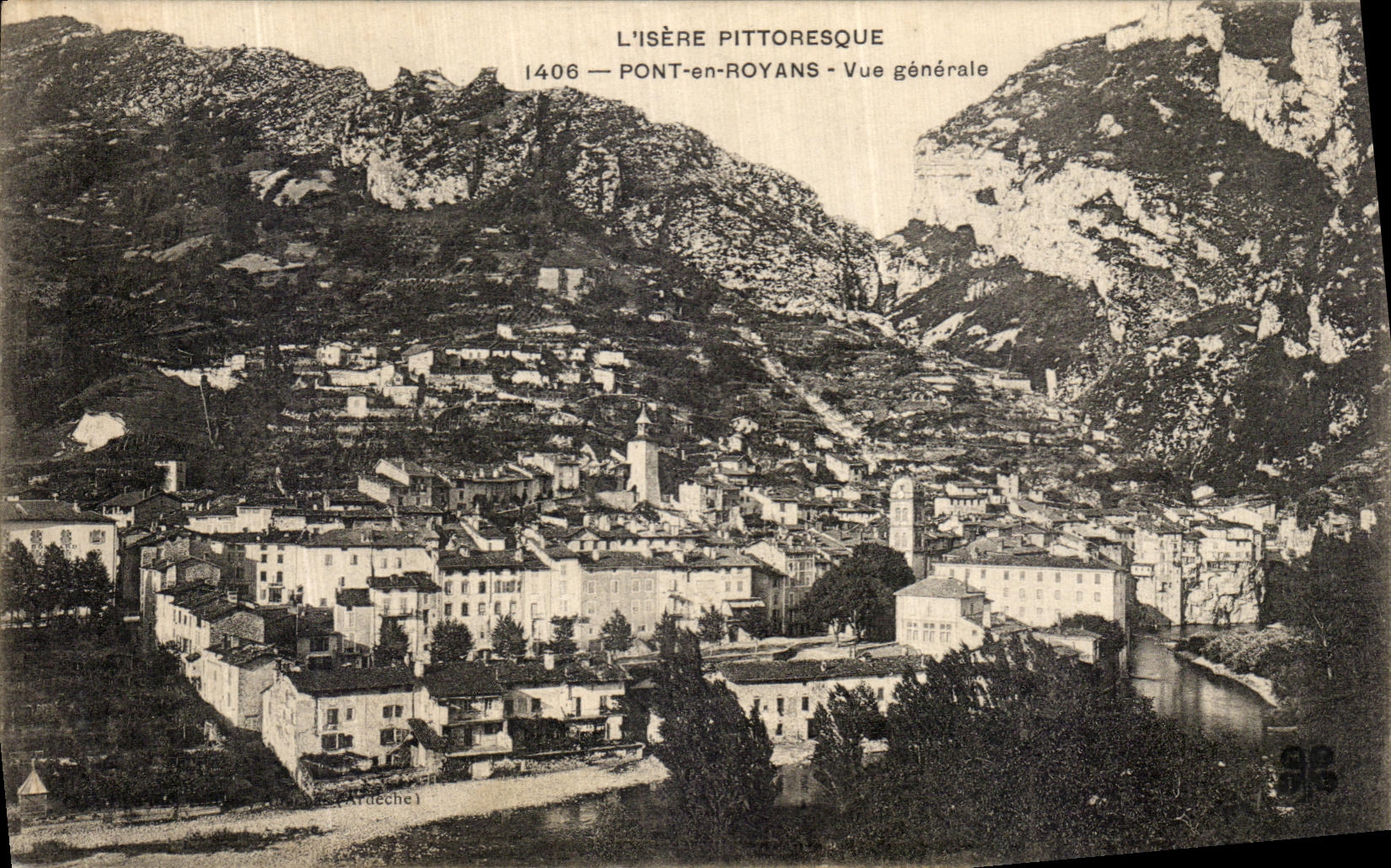 CPA Pont en Royans Vue Generale