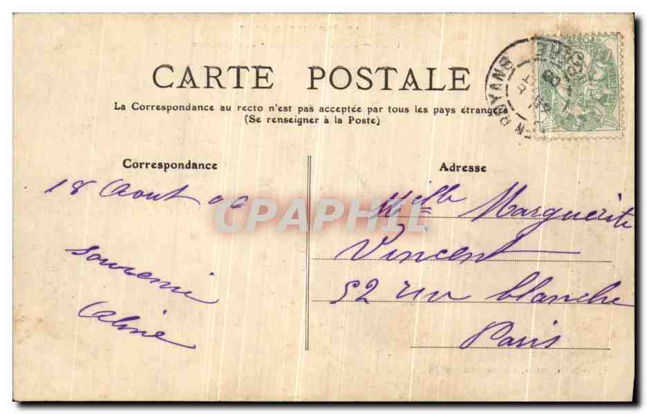 CPA Pont en Royans Vue Generale — Verso