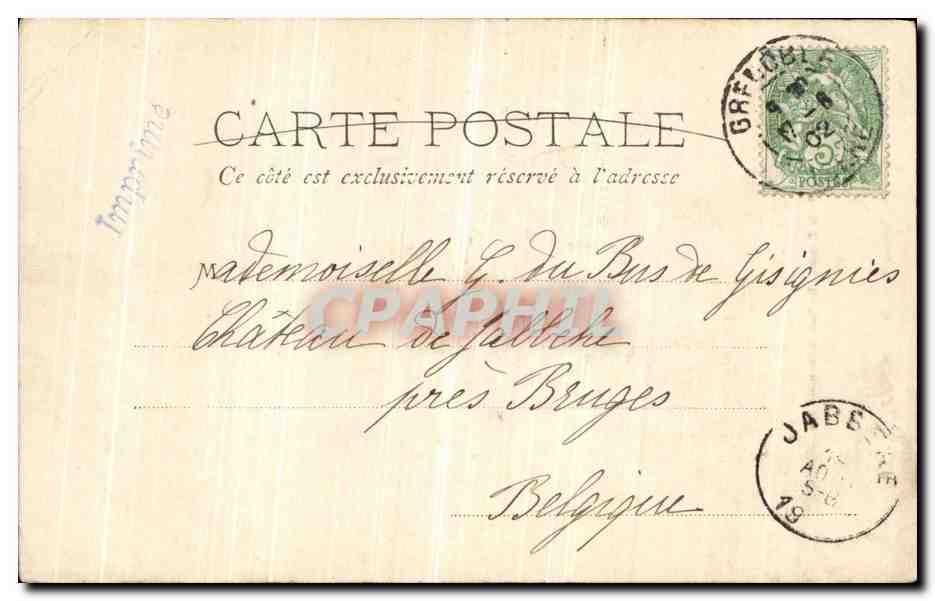 Les Gorges de la Bourne — Le Pont de Goule-Noire — Papeterie des Alpes Eug. Robert, Grenoble — Reverso