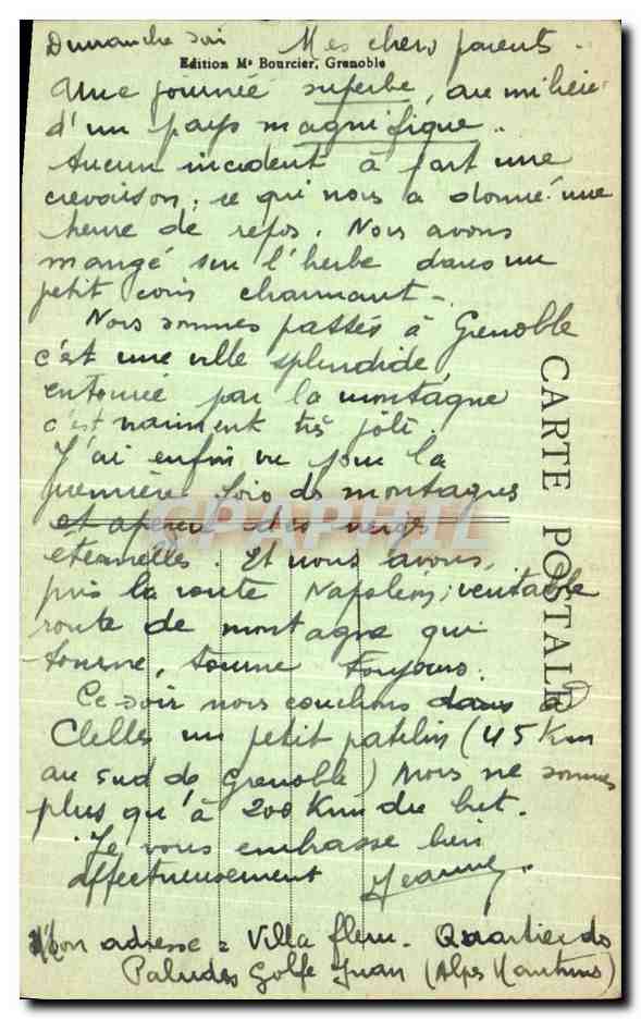 Le Mont Alguille — Une des sept merveilles du Dauphiné — Édition M. Bourcier, Grenoble — Reverso